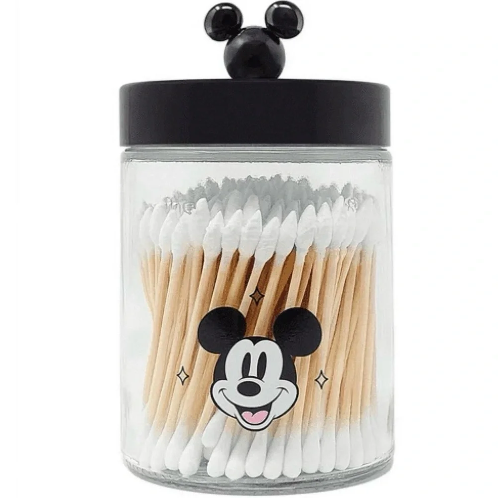 The Crème Shop x Disney Mickey Mouse Cotton Swab Jar NIB Sealed